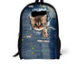 Kids' 3D Cat Denim Backpack – Cute Animal School Bag for Boys & Girls