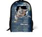 Kids' 3D Cat Denim Backpack – Cute Animal School Bag for Boys & Girls