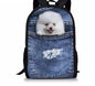Kids' 3D Cat Denim Backpack – Cute Animal School Bag for Boys & Girls