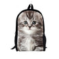 Kids' 3D Cat Denim Backpack – Cute Animal School Bag for Boys & Girls