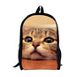 Kids' 3D Cat Denim Backpack – Cute Animal School Bag for Boys & Girls