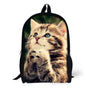 Kids' 3D Cat Denim Backpack – Cute Animal School Bag for Boys & Girls