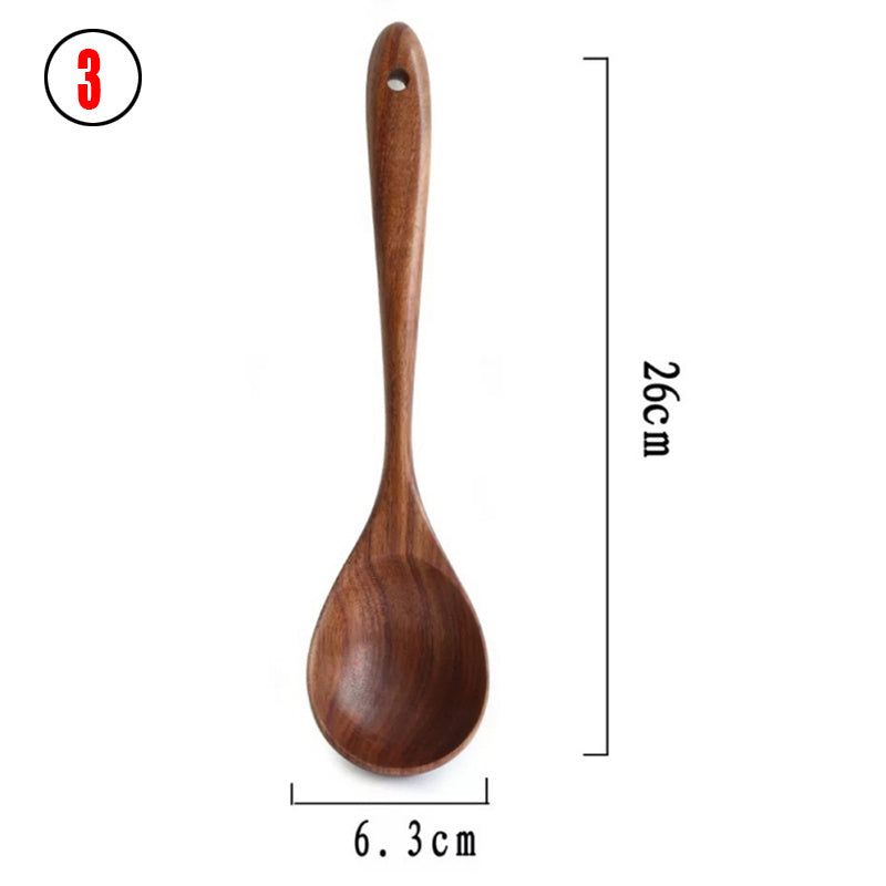 Wooden spoon with measurement indicators on a white background