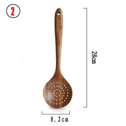 Wooden spoon with measurements on a white background