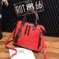 Women's Two-Tone Satchel Handbag – Vegan-Friendly Imitation Leather Shoulder Bag with Tassel Charm