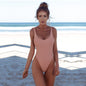 Women's Solid Color One-Piece Swimsuit | 6 Colors, S–2XL