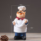 Chef Figurine Kitchen Decor – Resin Chef Statue Ornament for Home & Restaurant