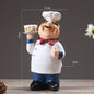 Chef Figurine Kitchen Decor – Resin Chef Statue Ornament for Home & Restaurant