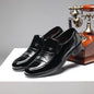 Men's Low-Top Dress Shoes – Square Toe, Non-Slip, US 6–11.5