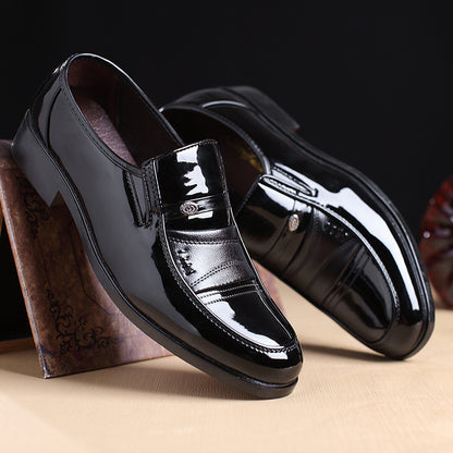 Men's Low-Top Dress Shoes – Square Toe, Non-Slip, US 6–11.5