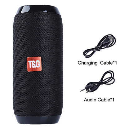 360° Portable Bluetooth Speaker – IPX5 Waterproof, FM Radio, 10-Hour Battery