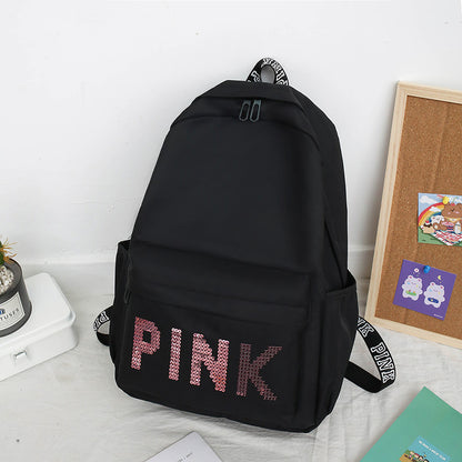 Women's Sequin Laser Backpack – Large Capacity Glitter Bag