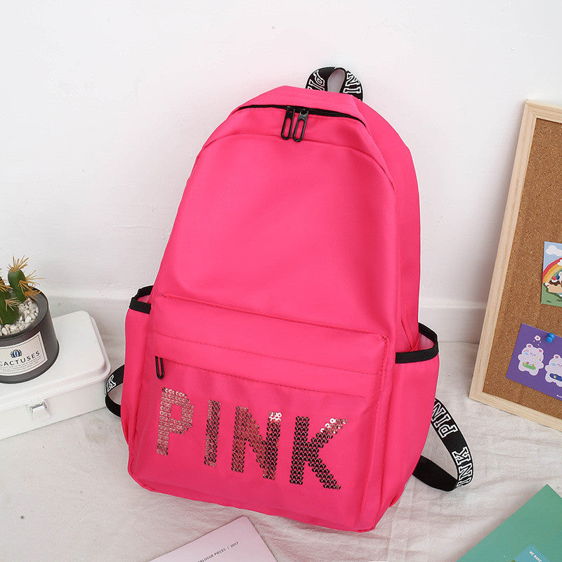Women's Sequin Laser Backpack – Large Capacity Glitter Bag