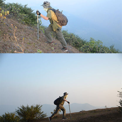Multifunctional Tactical Trekking Pole – Aluminum Alloy Folding Hiking Stick with 15+ Survival Tools