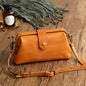 Women's Pillow Flap Crossbody Bag – Leather Shoulder Purse with Zipper Pockets
