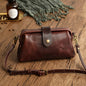 Women's Pillow Flap Crossbody Bag – Leather Shoulder Purse with Zipper Pockets