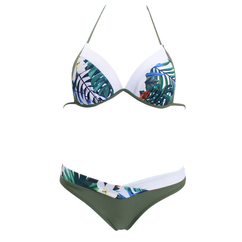 Printed Split Bikini — Snakeskin, Floral & More