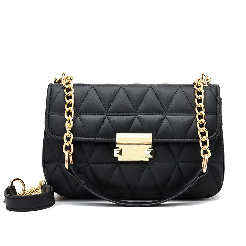 Women's PU Leather Shoulder Bag – Soft Crossbody Messenger Bag with Latch Closure