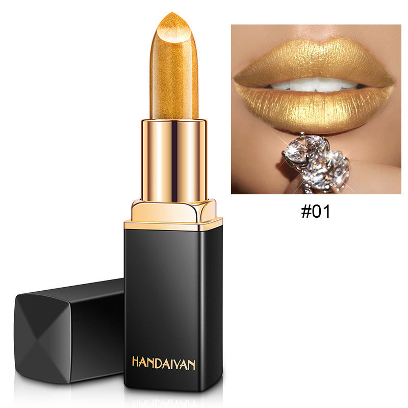Metallic Color-Changing Lipstick — Pearlescent Gilt Finish