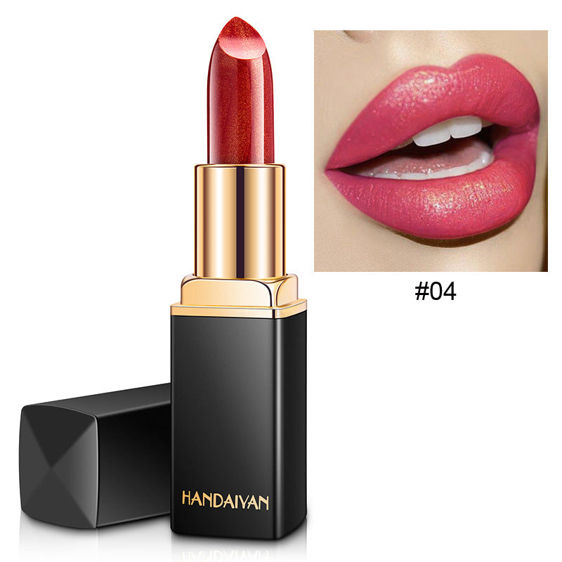Metallic Color-Changing Lipstick — Pearlescent Gilt Finish