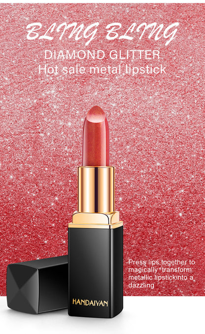Metallic Color-Changing Lipstick — Pearlescent Gilt Finish