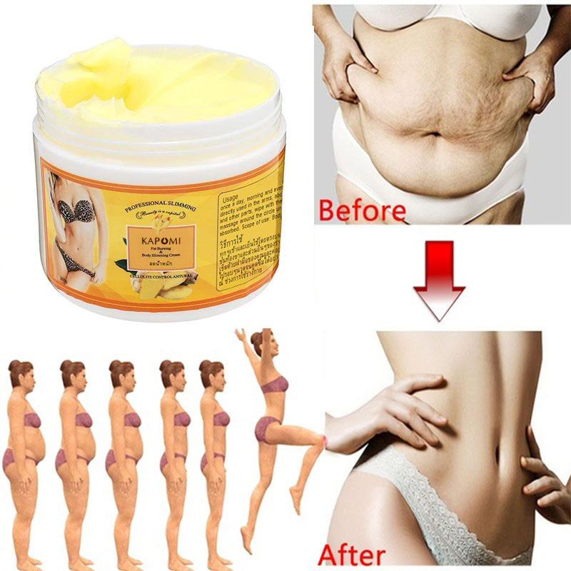 Advertisement for a瘦身产品 with before and after images.