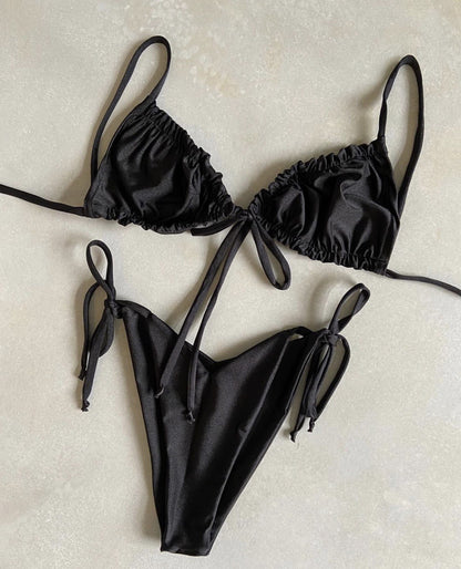 Print String Bikini Set — Backless, 6 Styles, S–L