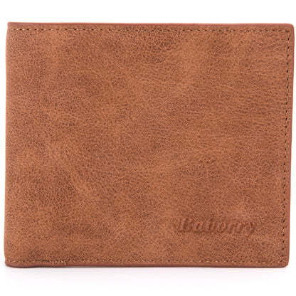 Men’s RFID Bifold Wallet – Slim PU Leather Card Holder with ID & Photo Slots