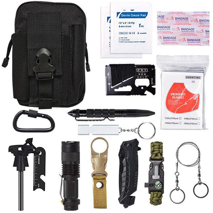 Outdoor Camping Multi-Function Tool Survival Equipment Sos Self-Defense Supplies