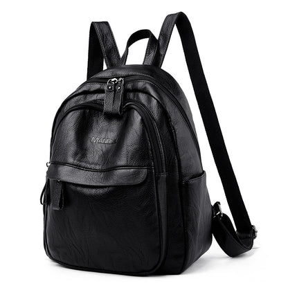 Women's Soft Leather Fashion Backpack – Chic & Lightweight | 2 Colors