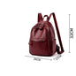 Women's Soft Leather Fashion Backpack – Chic & Lightweight | 2 Colors