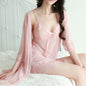 Sheer Lace Hollow-Out Sling Lingerie 3-Piece Set | Sexy Nightdress