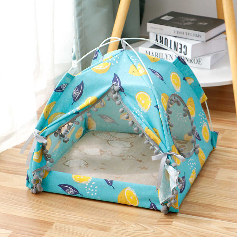 Enclosed Pet Tent House — Breathable & Waterproof, S–XL