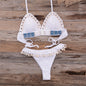 Women's Retro Knitted Bikini Set | Crochet-Style Two-Piece Swimsuit