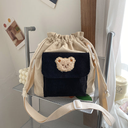 Women's Plush Crossbody Bag – Soft Lamb Cashmere Mini Square Purse