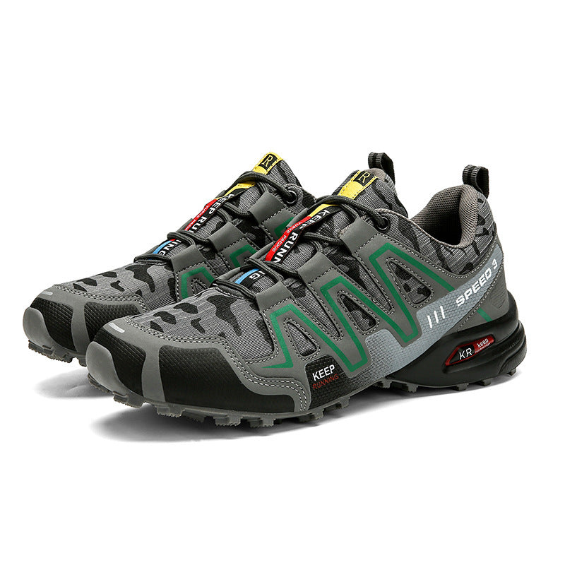 Men's Tactical Hiking Sneakers – Non-Slip, Nubuck Leather, EU 39–47