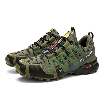Men's Tactical Hiking Sneakers – Non-Slip, Nubuck Leather, EU 39–47