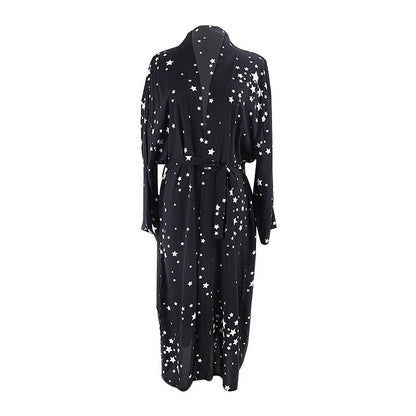 Women's Printed Beach Kaftan Cover-Up Robe