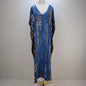 Women's Printed Beach Kaftan Cover-Up Robe