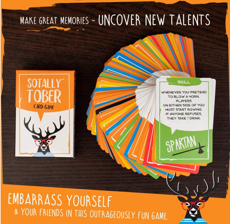 Sotally Tober Adult Drinking Party Card Game – Hilarious Game Night Fun for 21+