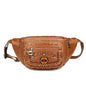 PU Leather Rivet Fanny Pack – Women’s Designer Waist Bag & Belt Bag