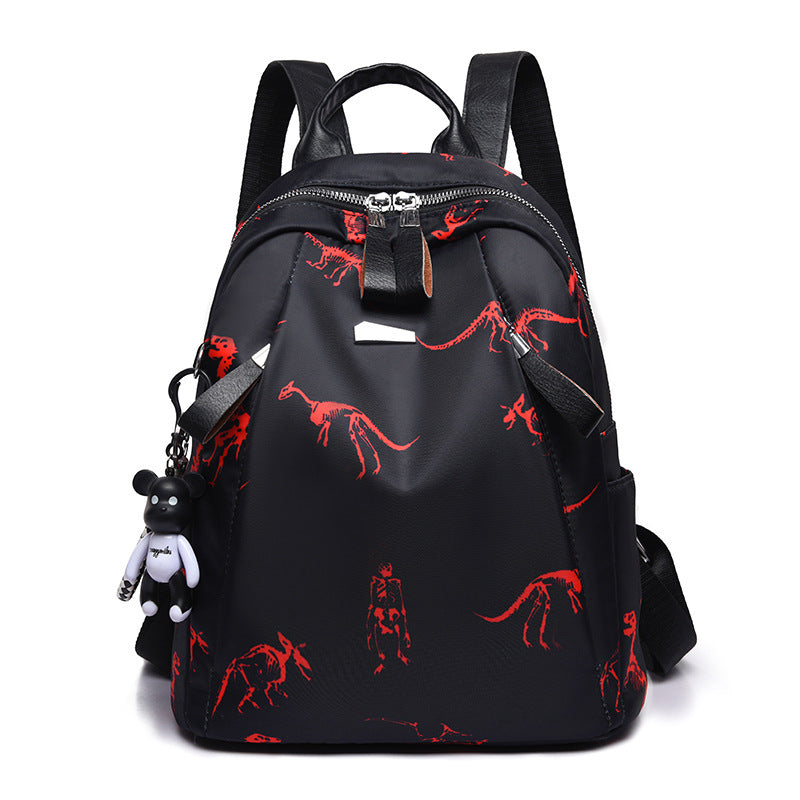 Women's Printed Oxford Backpack – Lightweight Large Capacity Travel & Leisure Bag