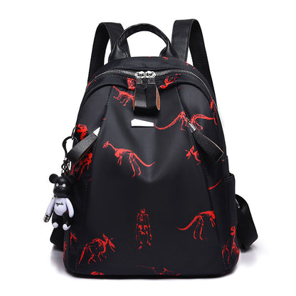Women's Printed Oxford Backpack – Lightweight Large Capacity Travel & Leisure Bag