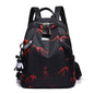 Women's Printed Oxford Backpack – Lightweight Large Capacity Travel & Leisure Bag