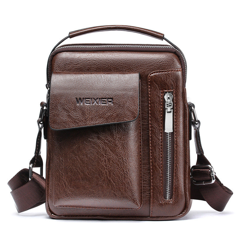 Women's Vertical PU Leather Handbag – Structured Top Handle Bag for Work & Everyday