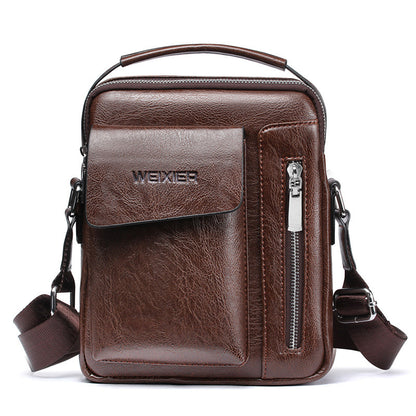 Women's Vertical PU Leather Handbag – Structured Top Handle Bag for Work & Everyday
