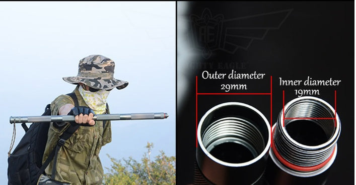 Multifunctional Tactical Trekking Pole – Aluminum Alloy Folding Hiking Stick with 15+ Survival Tools