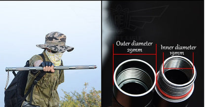 Multifunctional Tactical Trekking Pole – Aluminum Alloy Folding Hiking Stick with 15+ Survival Tools