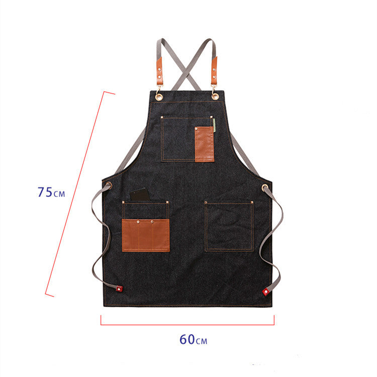 Men's Heavy-Duty Work Apron – Wear-Resistant Sleeveless Chef & Shop Apron