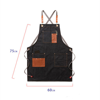 Men's Heavy-Duty Work Apron – Wear-Resistant Sleeveless Chef & Shop Apron